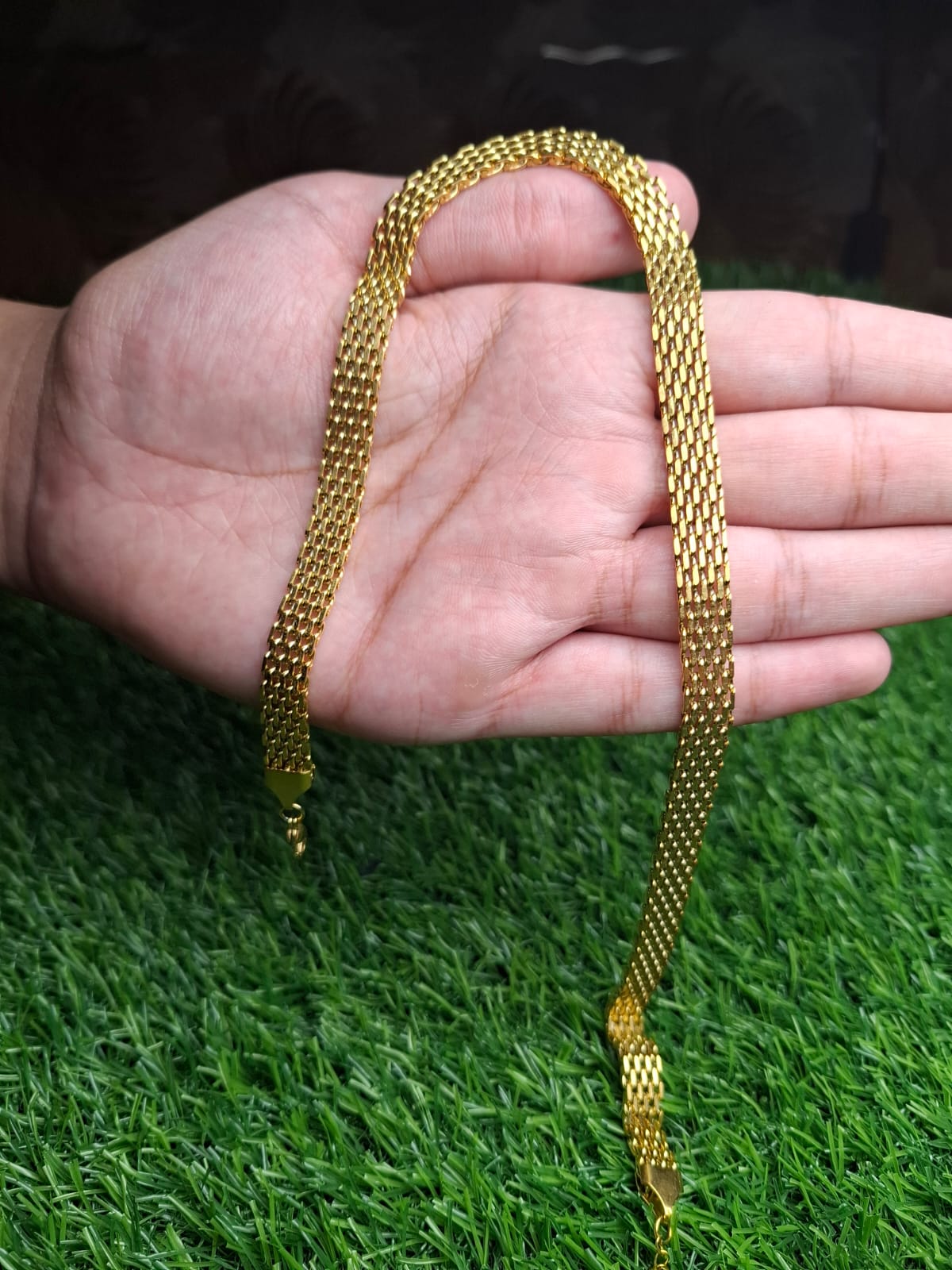 Stainless steel golden necklace for women