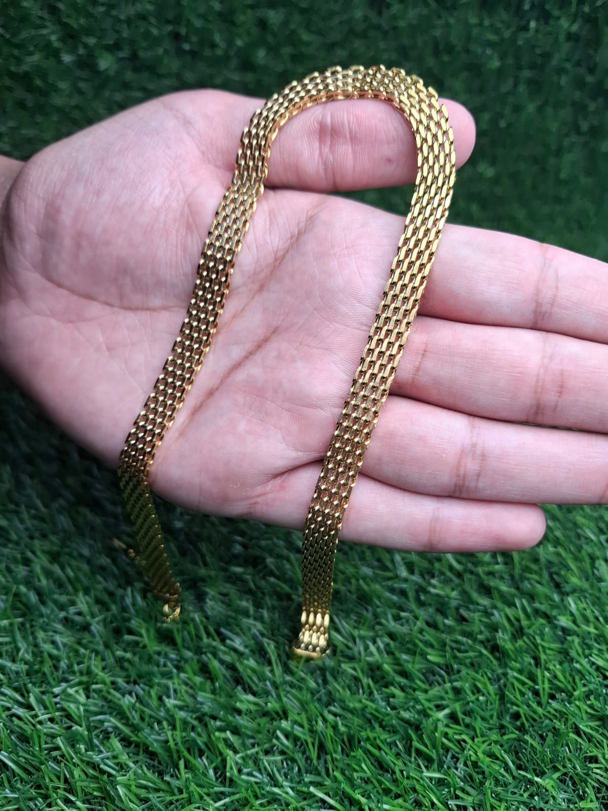 Stainless steel golden necklace for women