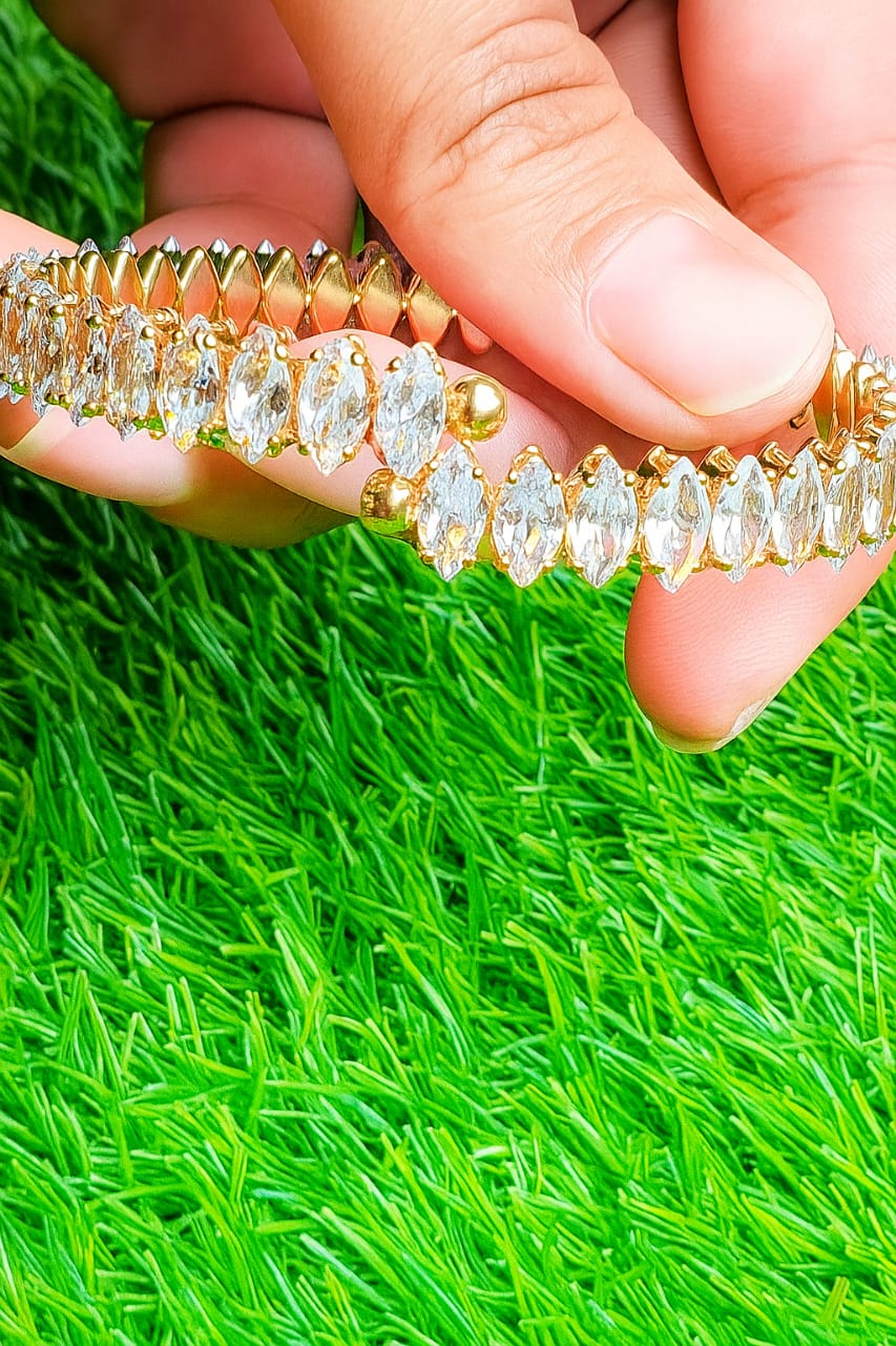 gemstone openable bracelet