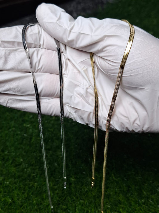 snake stainless steel chain golden + silver  summer sale